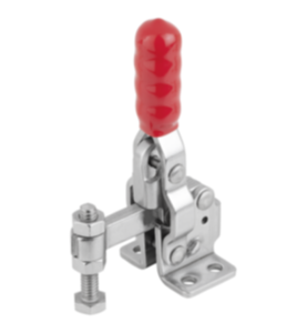 Minisnelspanner verticaal met horizontale voet en vaste aandrukspindel