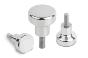 Paddenstoelknoppen met buitendraad met hoge kraag voor Hygienic USIT® afdicht- en onderlegring Freudenberg Process Seals