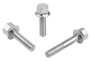 Zeskantschroeven rvs met kraag voor afdicht- en onderlegringen Hygienic USIT®