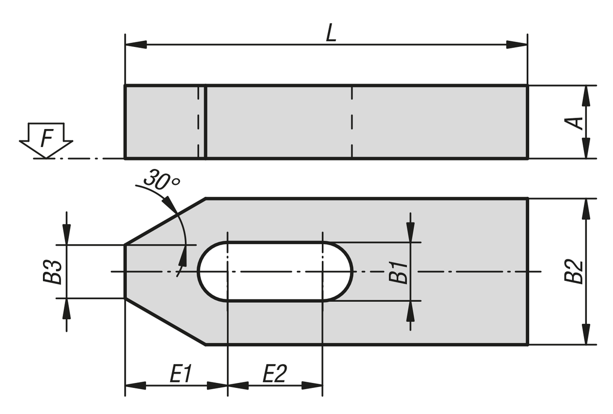 Spankikker plat DIN 6314, staal en aluminium